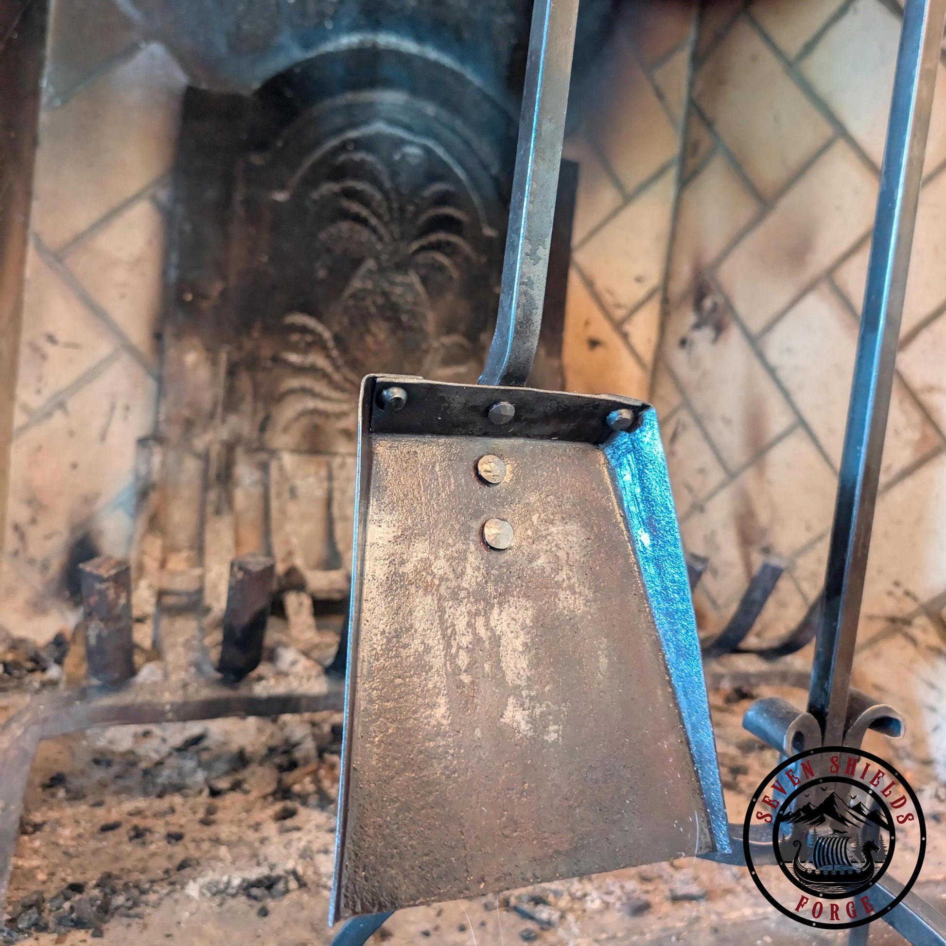 Rustic Forged Fireplace Set