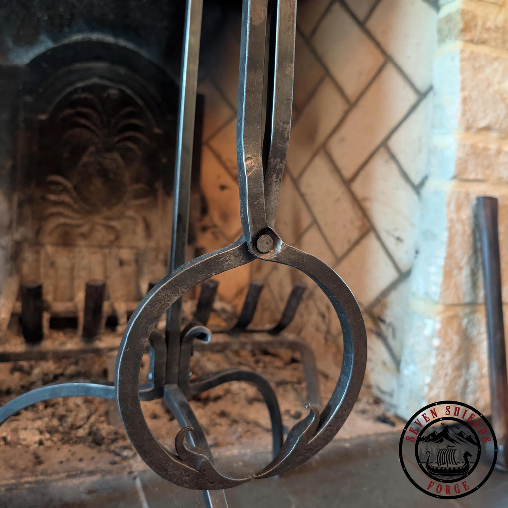 Rustic Forged Fireplace Set