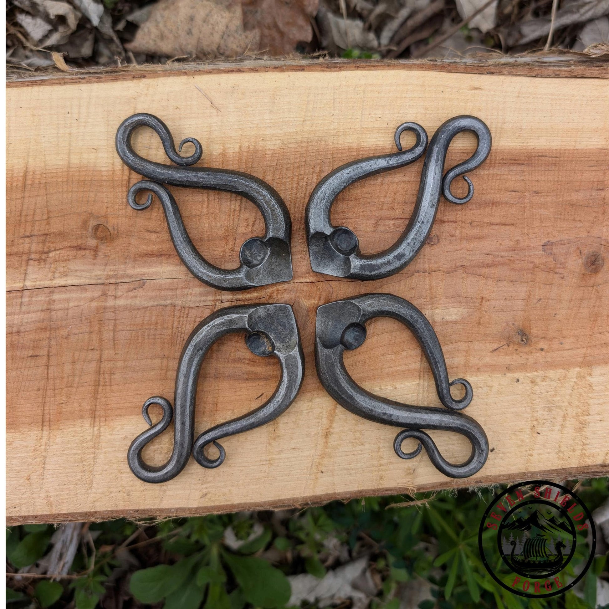 Hand forged Bottle Opener W/ Can Punch