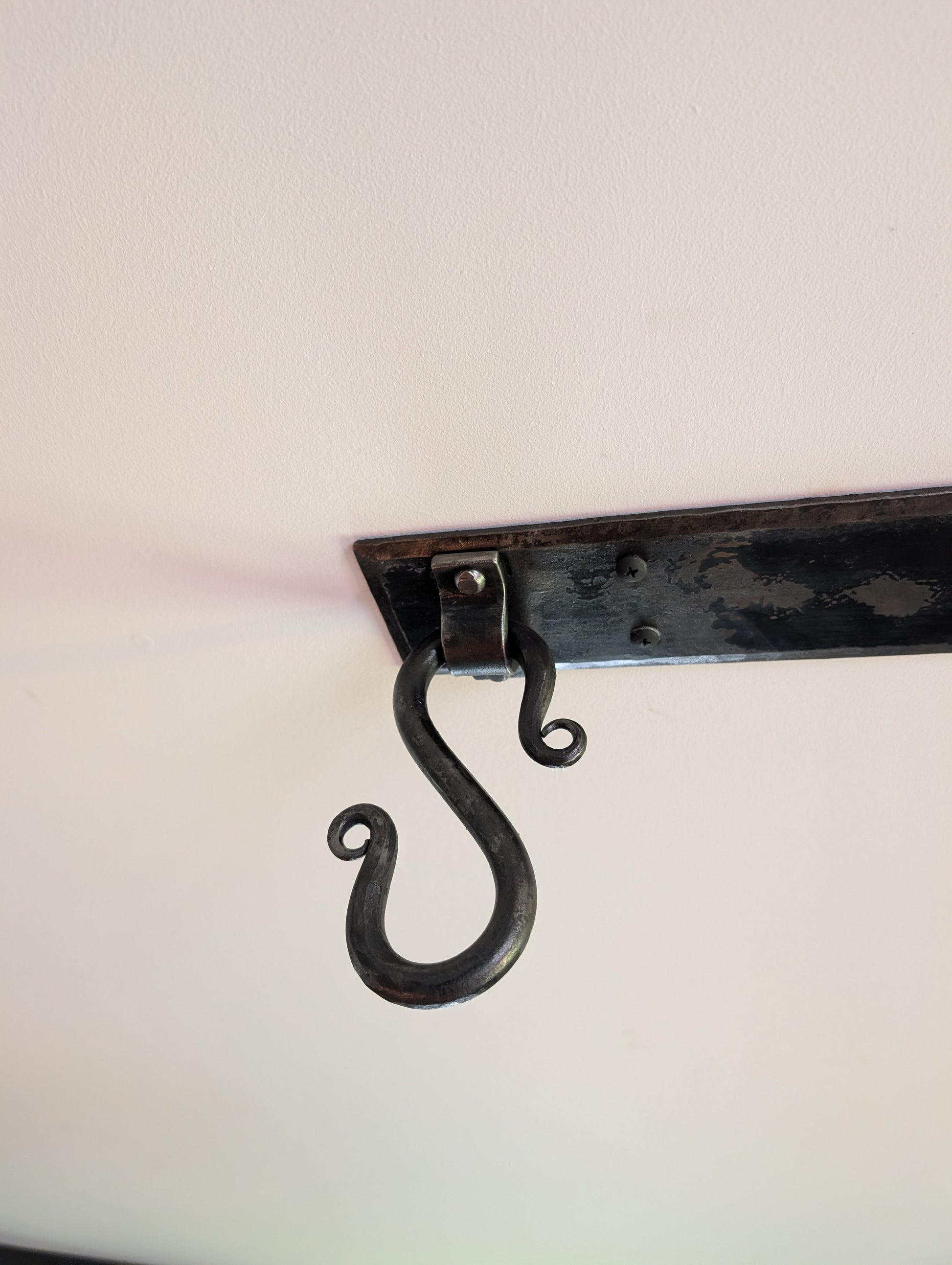 Forged rustic pot rack