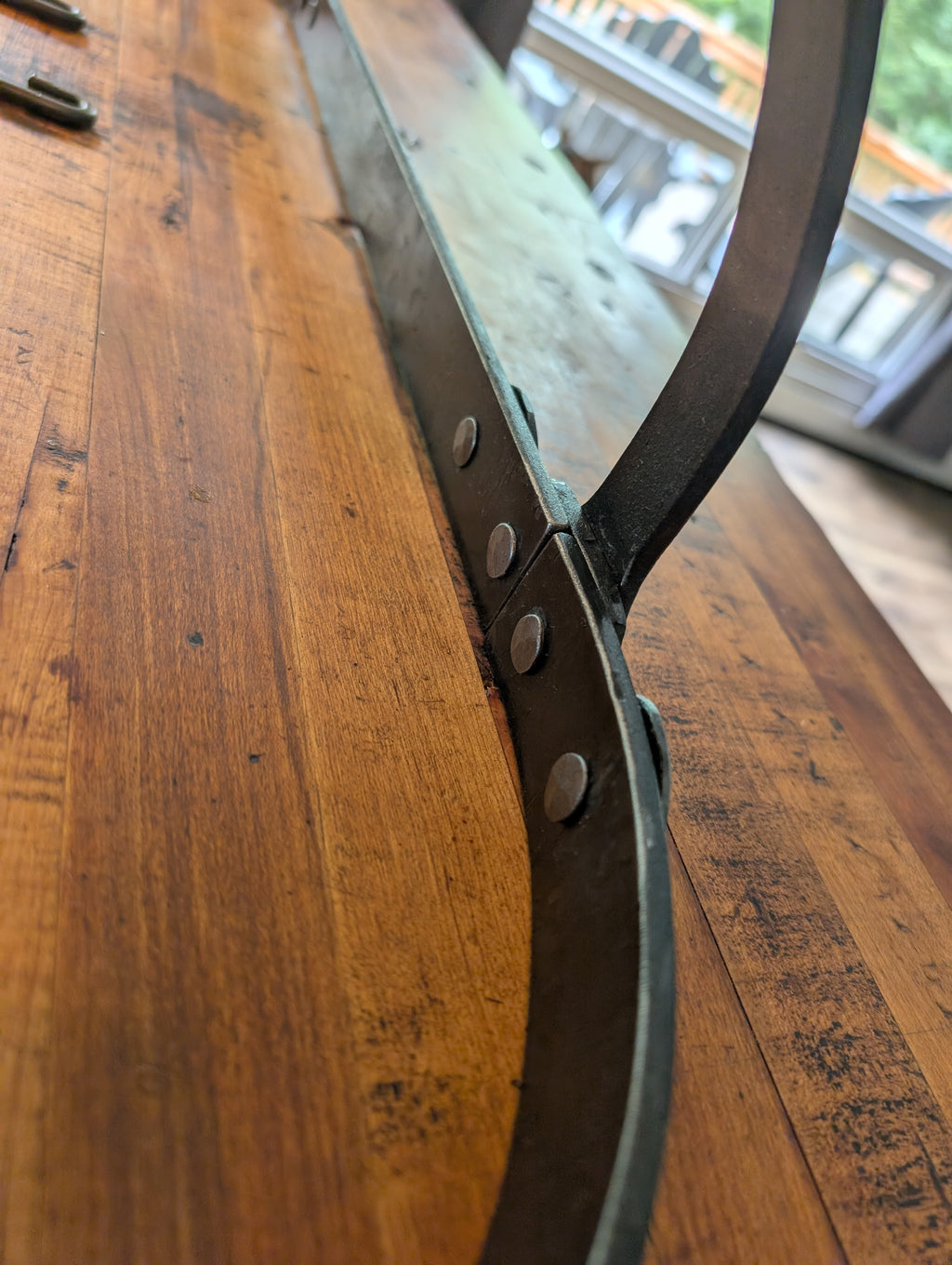 Forged rustic pot rack