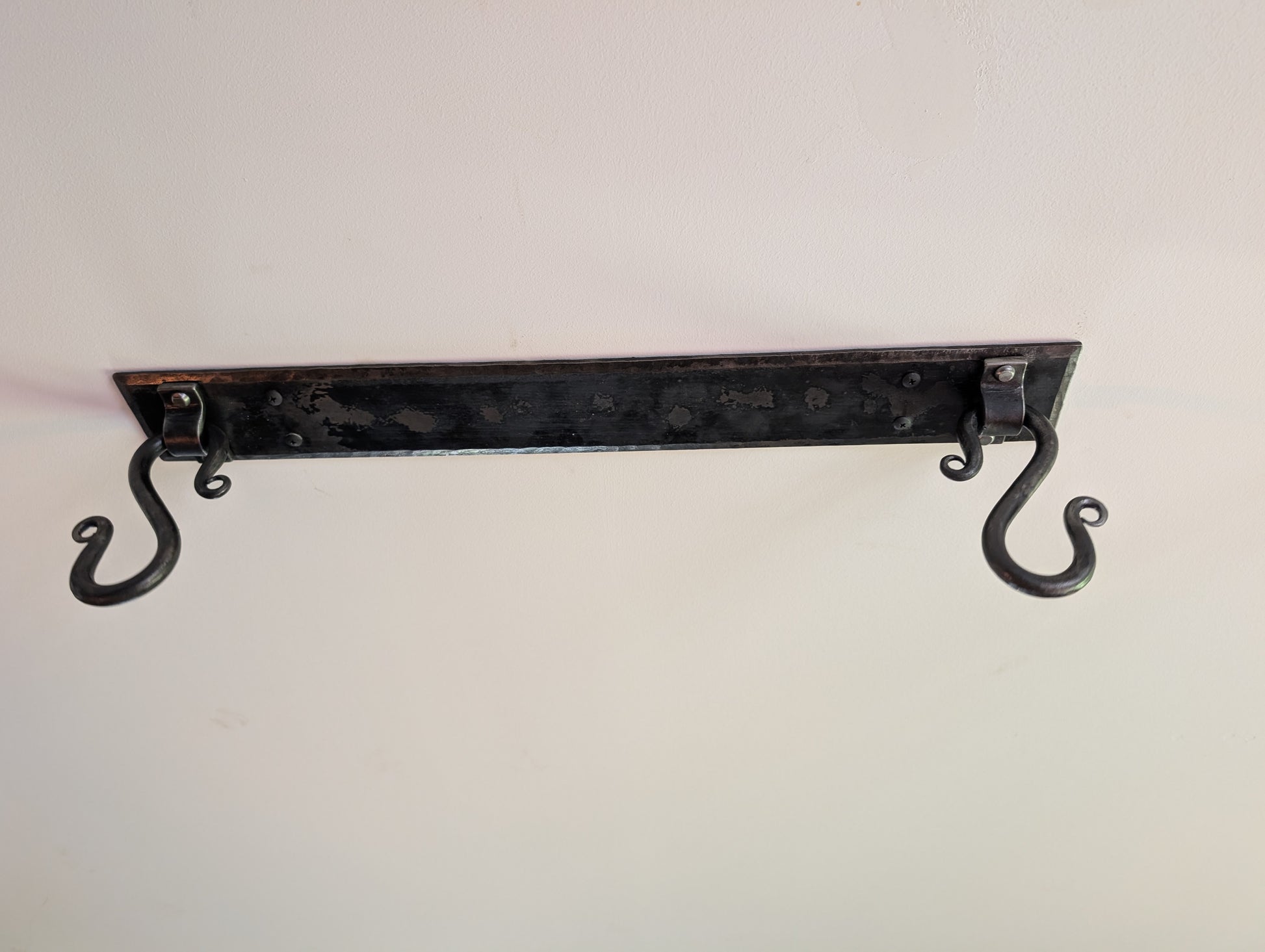 Forged rustic pot rack