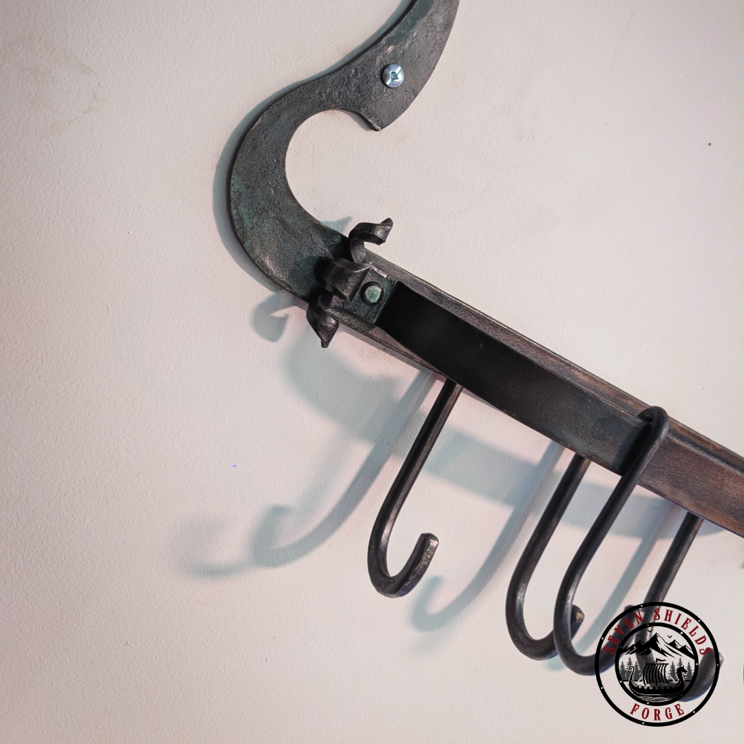 Forged small pot rack