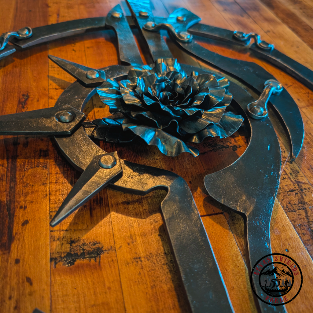Forged Iron compass rose