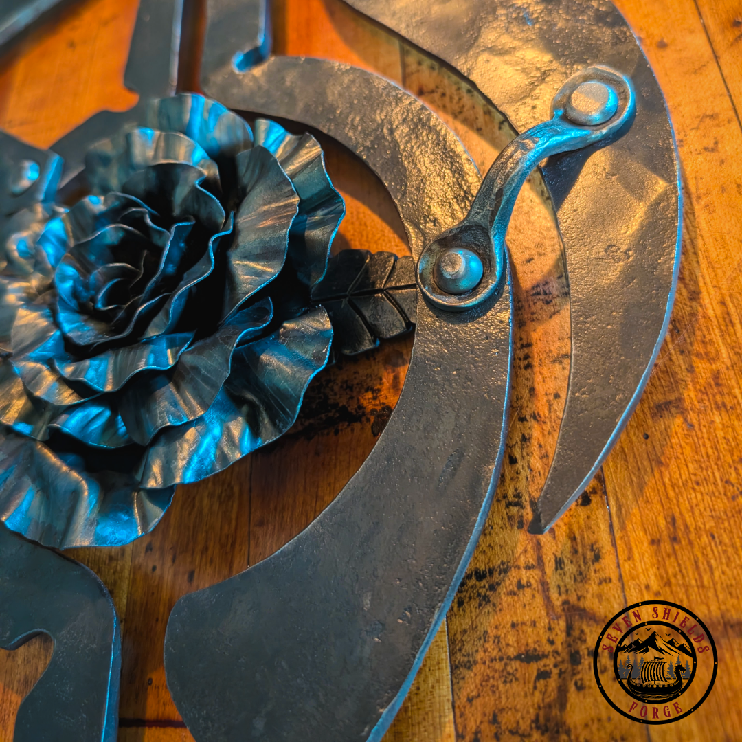 Forged Iron compass rose