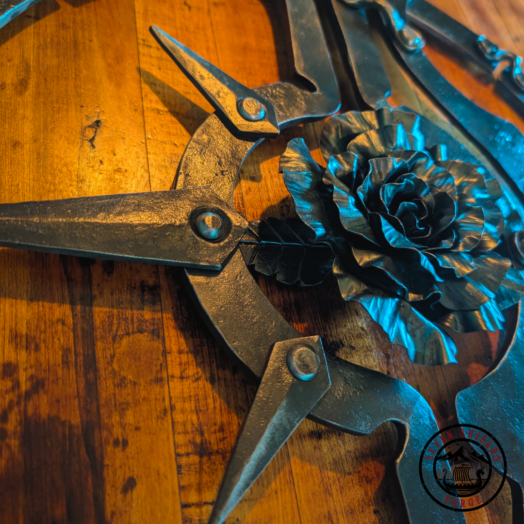 Forged Iron compass rose