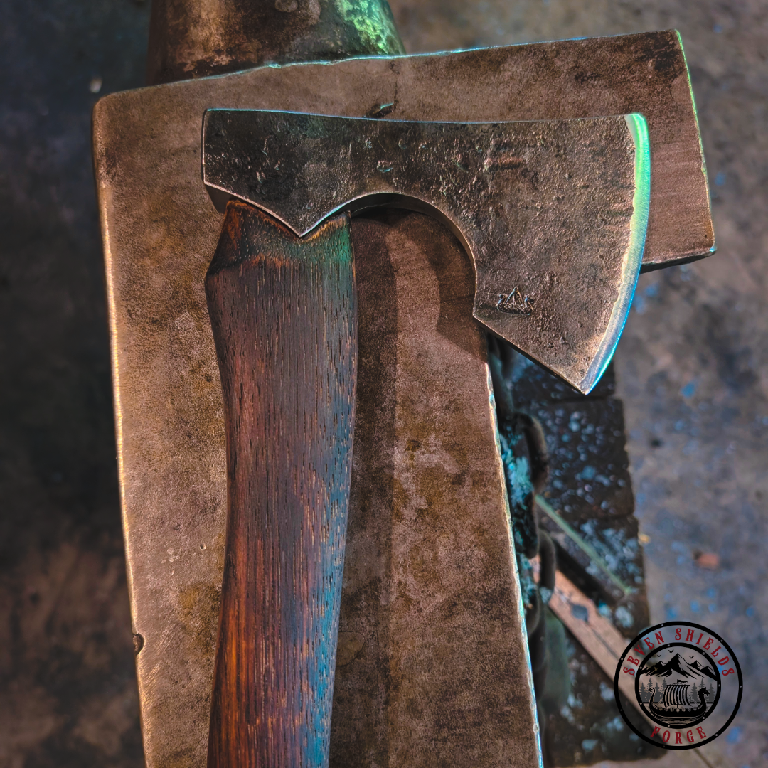 Bearded bushcraft axe